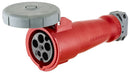 HBL5100C7W Hubbell Heavy Duty IEC Pin and Sleeve Connector Body 100A 277/480V 4-Pole 5-Wire Watertight - Essential Electric Supply