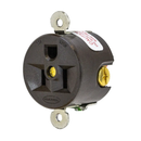 HBL5258 - Hubbell 15A 125V 2-Pole 3-Wire Grounding Single Receptacle Brown - Essential Electric Supply