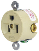 HBL5258I Hubbell Industrial Straight Blade Receptacle 15A 125V NEMA 5-15R Panel Mount - Essential Electric Supply