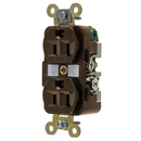 HBL5262 - Hubbell 15A 125V 2-Pole 3-Wire Grounding Extra Heavy Duty Duplex Receptacle Brown - Essential Electric Supply