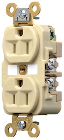 HBL5262I Hubbell Duplex Receptacle Straight Blade Device 15A 125V 2-Pole 3-Wire - Essential Electric Supply