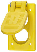 HBL52CM21 Hubbell Wallplates & Boxes 1-Gang Weatherproof Cover Vertical FS/FD 15 Amp Duplex Opening - Essential Electric Supply