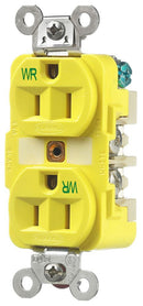 HBL52CM62 Hubbell Marine Straight Blade Duplex Receptacle 15A 125V 2-Pole 3-Wire Grounding - Essential Electric Supply