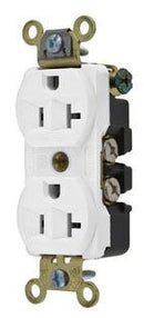 HBL5352W Hubbell Industrial Grade Duplex Receptacle 20A 125V 2-Pole 3-Wire Grounding - Essential Electric Supply