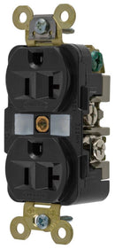 HBL5362BK Hubbell Industrial Straight Blade Duplex Receptacle 20A 125V 2-Pole 3-Wire Grounding NEMA 5-20R - Essential Electric Supply