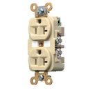 HBL5362I - Hubbell 20A 125V 2-Pole 3-Wire Grounding Heavy Duty Duplex Receptacle Ivory - Essential Electric Supply