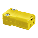 HBL5369VY - Hubbell 20A 125V 2-Pole 3-Wire Female Grounding Straight Blade Connector, NEMA 5-20R, Yellow - Essential Electric Supply