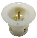 HBL5378C Hubbell Straight Blade Flanged Inlet 20A 125V 2-Pole 3-Wire Grounding - Essential Electric Supply