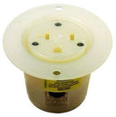 HBL5379C Hubbell Flanged Receptacle Straight Blade Device 2-Pole 3-Wire 20A 125V Stainless Steel - Essential Electric Supply