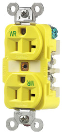 HBL53CM62 Hubbell Straight Blade Duplex Receptacle 20A 125V 2-Pole 3-Wire Marine - Essential Electric Supply