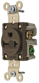 HBL5461 Hubbell Straight Blade Single Receptacle 20A 250V 2-Pole 3-Wire Grounding - Essential Electric Supply