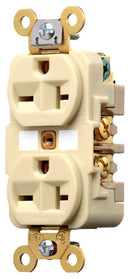 HBL5462I Hubbell Duplex Receptacle Straight Blade Device 20A 250V 2-Pole 3-Wire Grounding - Essential Electric Supply