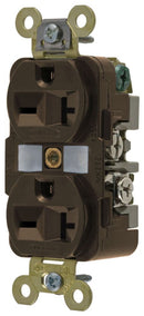 HBL5462 Hubbell Straight Blade Devices Receptacle Duplex Specification Grade 20A 250V NEMA 6-20R - Essential Electric Supply