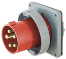 HBL560B7W Hubbell Industrial Pin & Sleeve Male Flanged Inlet 60A 3-Phase 277/480V 4-Pole 5-Wire Watertight - Essential Electric Supply