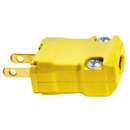 HBL5866VY - Hubbell 15A 125V 2-Pole 2-Wire Non-Grounding Valise Series Straight Blade Male Plug Yellow - Essential Electric Supply