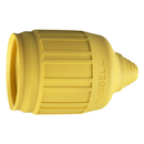 HBL60CM35 - Hubbell Weatherproofing Boot Yellow for 20/30A 4/5-Wire Twist-Lock Plugs - Essential Electric Supply