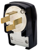 HBL7302C Hubbell Straight Blade Device Male Plug 60A 3-Phase 120/208V 4-Pole Angled - Essential Electric Supply