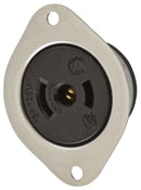 HBL7596 Hubbell Twist-Lock Industrial Receptacle 15A 125V NEMA ML-2R Flanged - Essential Electric Supply