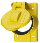 HBL77CM74WO Hubbell Weatherproof Cover Wallplate 50A Twist-LockÂ® Opening 1-Gang - Essential Electric Supply