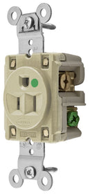 HBL8210I Hubbell Hospital-Grade Receptacle Single 15A 125V 2-Pole 3-Wire - Essential Electric Supply