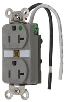 HBL8300SGGYA Hubbell Hospital-Grade Duplex Receptacle 20A 125V 5-20R Tamper-Resistant - Essential Electric Supply