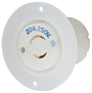 HBL8809C Hubbell Twist-LockÂ® Industrial Flanged Receptacle 20A 250V 2-Pole NEMA L2-20R - Essential Electric Supply