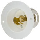 HBL8815C Hubbell Twist-LockÂ® Industrial Flanged Inlet 20A 250V 2-Pole 2-Wire Non-Grounding - Essential Electric Supply