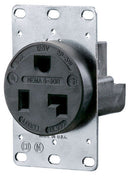 HBL9308 Hubbell Industrial-Grade Straight Blade Receptacle 30A 125V 2-Pole 3-Wire Grounding - Essential Electric Supply