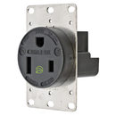 HBL9367 - Hubbell 50A 250V 2-Pole 3-Wire Grounding Industrial Grade Receptacle 6-50R Black - Essential Electric Supply