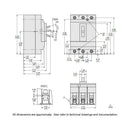 HDL36040 - Square D 40 Amp 600 Volt 3 Pole Thermal Magnetic Molded Case Circuit Breaker H Frame - Essential Electric Supply