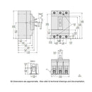 HDL36050 - Square D PowerPact H 50A 3P 600VAC 14kA Thermal Magnetic Molded Case Circuit Breaker, Bolt-On Mount, UL 489 Listed - Essential Electric Supply