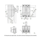 HDL36060 - Square D 60 Amp 600V 3 Pole PowerPacT H Molded Case Circuit Breaker - Essential Electric Supply