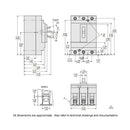 HDL36080 - Square D 80 Amp 3 Pole 600VAC PowerPact H Thermal Magnetic Circuit Breaker - Essential Electric Supply