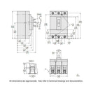HDL36090 - Square D 90A 3 Pole 600V Molded Case Circuit Breaker H Frame Thermal Magnetic - Essential Electric Supply
