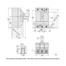 HDL36125 - Square D 125 Amp 600 Volt 3 Pole Thermal Magnetic Circuit Breaker PowerPacT H Frame - Essential Electric Supply