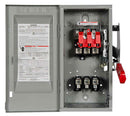 HF361 - Siemens 30 Amp 600V 3-Pole Heavy Duty Fusible Safety Switch, NEMA 1, Enclosed, No Neutral, Class H/J/K/R Fuse, Indoor Mount - Essential Electric Supply