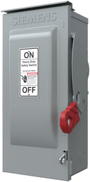 HF361N - Siemens 30 Amp 600 Volt 3-Pole Fusible Heavy Duty Safety Switch NEMA 1 Surface Mount - Essential Electric Supply