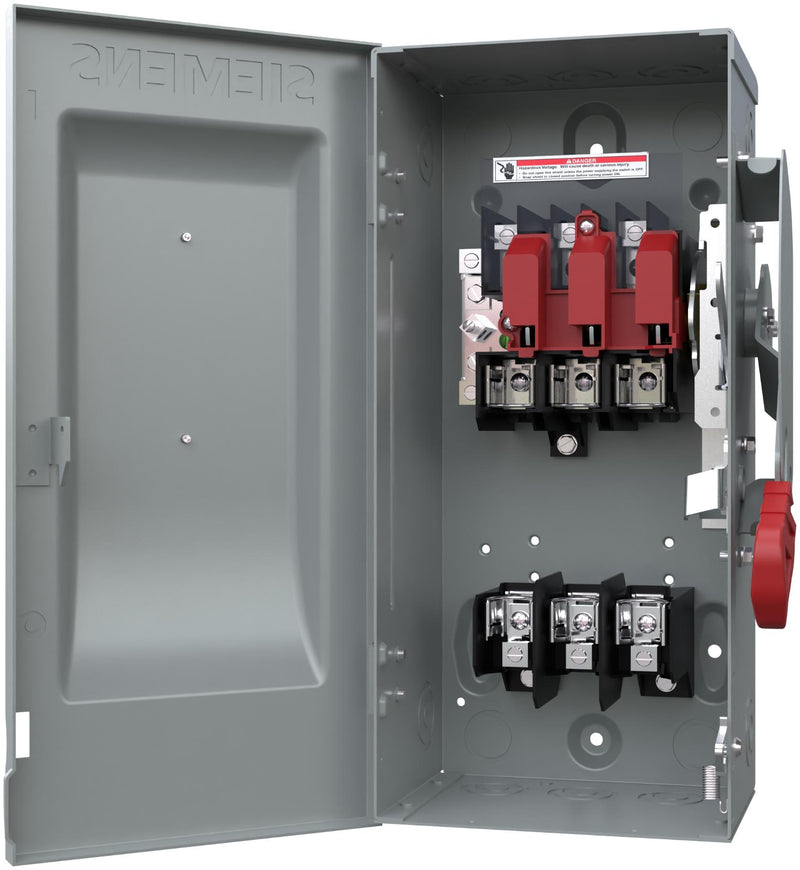 Siemens HF362 60A 3-Pole 600V Fusible Safety Switch NEMA 1