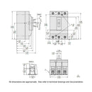 HGL36020 - Square D 20A 600V 3-Pole Molded Case Circuit Breaker H-Frame - Essential Electric Supply