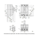 HGL36110 - Square D 110 Amp 600 Volt 3 Pole Molded Case Circuit Breaker H Frame - Essential Electric Supply