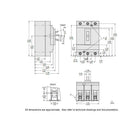 HJL36050 - Square D 50 Amp 600V 3 Pole Thermal Magnetic Molded Case Circuit Breaker PowerPact H Frame - Essential Electric Supply