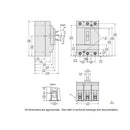 HJL36090 - Square D 90 Amp 600V 3 Pole Thermal Magnetic Molded Case Circuit Breaker - Essential Electric Supply