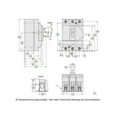 HLL36070 - Square D 70 Amp 600 VAC 3 Pole H Frame Molded Case Circuit Breaker L Interrupt Rating - Essential Electric Supply