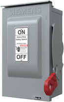 HNF361R - Siemens 30 Amp 600V 3-Pole NEMA 3R Heavy Duty Non-Fusible Safety Switch, Outdoor, Panel Mount, 3-Wire, 30 HP - Essential Electric Supply