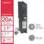 HOM120CAFIC - Square D  120V 20A 1 pole circuit breaker 10kA@240V - Essential Electric Supply