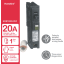 HOM120CAFIC - Square D  120V 20A 1 pole circuit breaker 10kA@240V - Essential Electric Supply