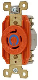 IG2420 Hubbell Twist-LockÂ® Single Flush Receptacle Locking Devices Industrial 20A 125/250V 3-Pole 4-Wire NEMA L14-20R - Essential Electric Supply