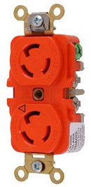 IG4700A Hubbell Twist-LockÂ® Isolated Ground Industrial Duplex Receptacle 15A 125V 2-Pole 3-Wire NEMA L5-15R - Essential Electric Supply