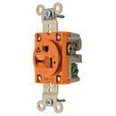 IG5461 - Hubbell 20A 250V NEMA 6-20R Isolated Ground Single Receptacle Orange - Essential Electric Supply