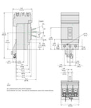 JDA36200 - Square D 200A 600VAC 3-Pole PowerPact J Molded Case Circuit Breaker I-Line Plug-On - Essential Electric Supply
